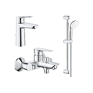Набор смесителей Grohe BauEdge 1000180 хром купить в интернет-магазине сантехники Sanbest
