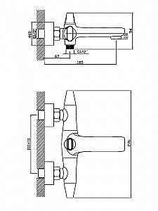Смеситель для ванны Orange Lotos M32-100cr купить в интернет-магазине сантехники Sanbest