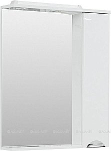 Зеркало со шкафом Aquanet Гретта 70 белый в ванную от интернет-магазине сантехники Sanbest