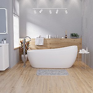 Ванна акриловая Grossman Galaxy GR-1403M 170х75 белая матовая купить в интернет-магазине Sanbest