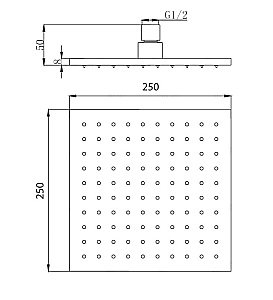 Верхний душ Migliore PALERMO 29655 золото купить в интернет-магазине сантехники Sanbest