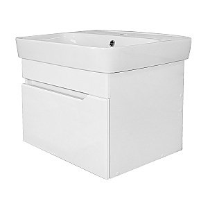 Тумба с раковиной подвесная Loranto Mari CS00092983 60 белая для ванной в интернет-магазине Sanbest