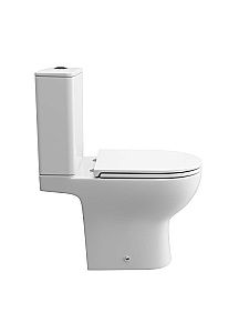 Унитаз-компакт BelBagno LOUNGE-TOR-2 BB2802CP/T-TOR/SC белый, с крышкой микролифт, с бачком, безободковый, слив-торнадо купить в интернет-магазине Sanbest