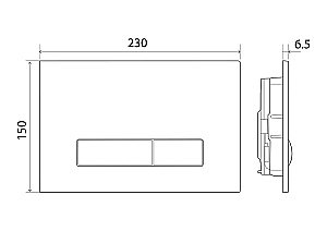 Кнопка для инсталляции BelBagno GENOVA BB018-GV-BIANCO купить в интернет-магазине сантехники Sanbest