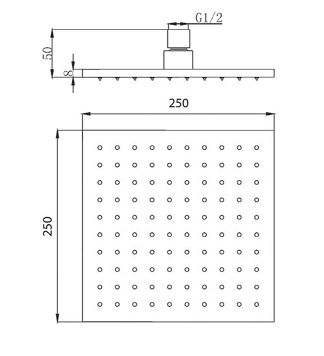 Верхний душ Migliore PALERMO 29655 золото купить в интернет-магазине сантехники Sanbest