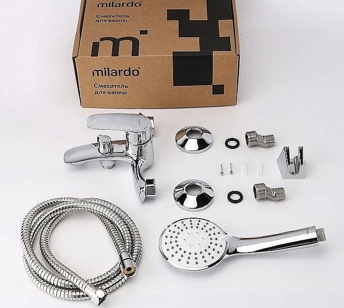 Смеситель для ванны Milardo Rora RORSB00M02 хром купить в интернет-магазине сантехники Sanbest