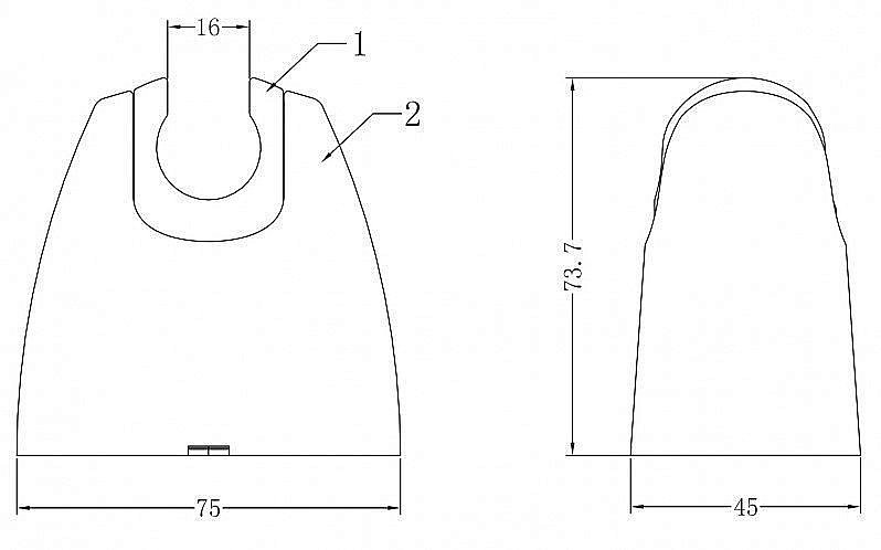 Держатель ручного душа Bravat P7320C-RUS купить в интернет-магазине сантехники Sanbest