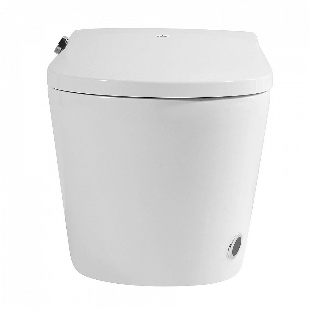 Унитаз-биде подвесной Abber Bequem AC1119S электронный, импульсный смыв, с крышкой микролифт белый купить в интернет-магазине Sanbest