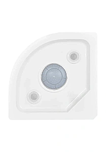 Душевая кабина DTO EM1590LED 90х90 стекло матовое/профиль хром купить в интернет-магазине Sanbest