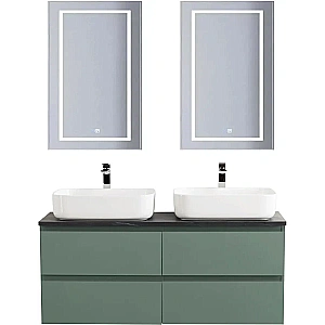 Тумба с раковиной и столещницей BelBagno 120 KRAFT-1200-4C-SO-VO+KEP-120-2-MNO еловая матовая для ванной в интернет-магазине Sanbest