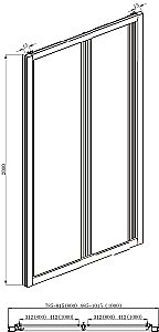 Душевая дверь Bravat DROP BD100.4120A купить в интернет-магазине Sanbest