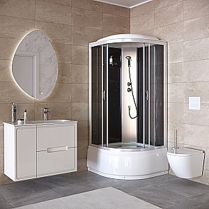 Душевая кабина Taliente TA-8080G 800х80 стекло тонированное купить в интернет-магазине Sanbest