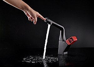 Смеситель для кухни Lemark Soul LM6008BL черный купить в интернет-магазине сантехники Sanbest