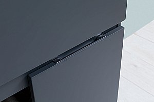 Тумба с раковиной Aquanet Алвита new 303900 70 антрацит для ванной в интернет-магазине Sanbest