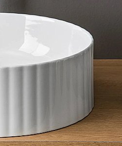 Раковина накладная Artceram Millerighe 44 OSL010 01 00 bi белая купить в интернет-магазине Sanbest