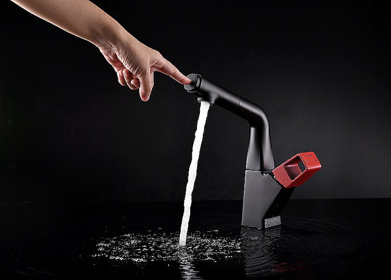 Смеситель для кухни Lemark Soul LM6008BL черный купить в интернет-магазине сантехники Sanbest