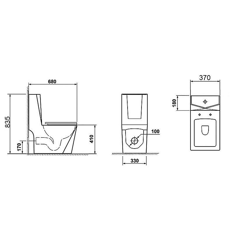 Унитаз Grossman Cristal GR-4491 с крышкой микролифт купить в интернет-магазине Sanbest