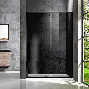 Душевая дверь Vincea LUGANO VDS-1L 120 черный/тонированное купить в интернет-магазине Sanbest