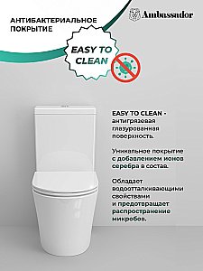 Унитаз Ambassador Ritz 237K19002S с бачком, с крышкой микролифт, белый купить в интернет-магазине Sanbest