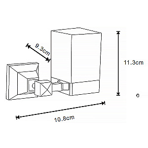 Стакан для зубных щеток Azario ALTRE AZ-96006B черный матовый купить в интернет-магазине сантехники Sanbest