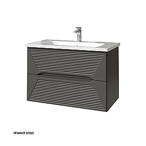 Тумба с раковиной Caprigo Modo-Terza 80 с интегрированной ручкой, цвет на выбор для ванной в интернет-магазине Sanbest