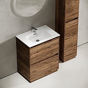 Тумба с раковиной Sancos Libra 70 LB70FECH дуб чарльстон для ванной в интернет-магазине Sanbest