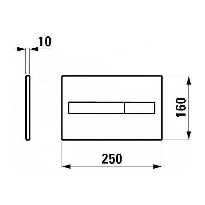 Смывная клавиша Laufen Lis AW1 8.9566.1.004.000.1 купить в интернет-магазине сантехники Sanbest