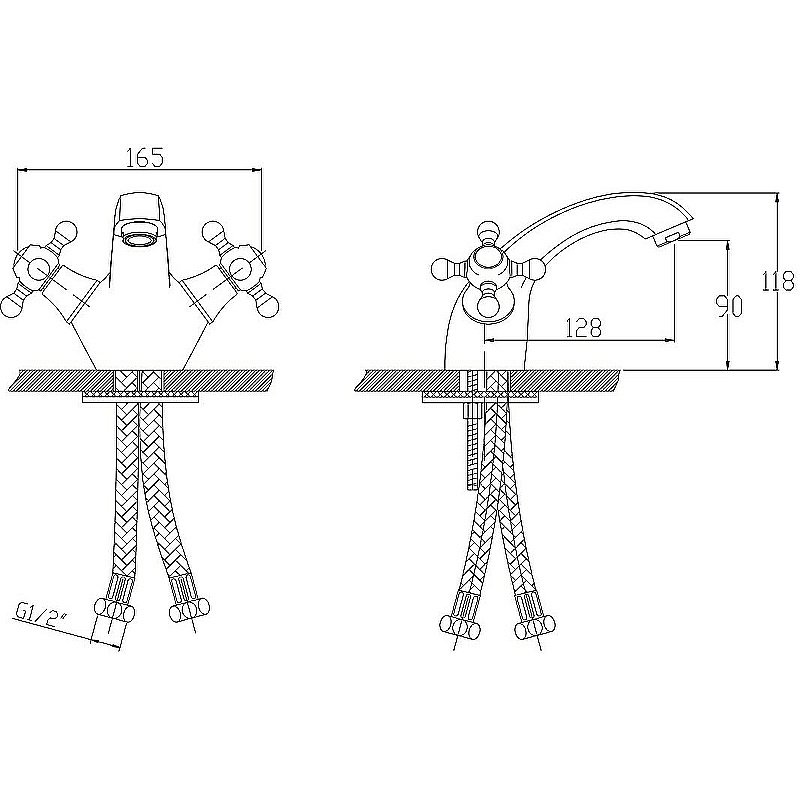 Смеситель для раковины Kaiser Grace 52011-1 купить в интернет-магазине сантехники Sanbest