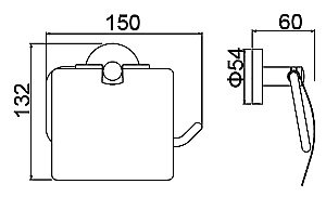 Держатель для туалетной бумаги Timo Saona 13042/03 купить в интернет-магазине сантехники Sanbest