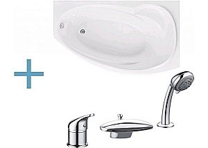 Смеситель на борт ванны Aquanet Practic 2 AF111-63B купить в интернет-магазине сантехники Sanbest