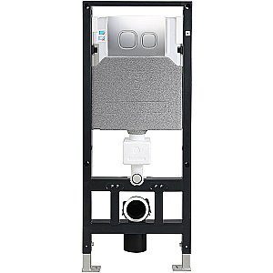 Инсталляция для унитаза WeltWasser WW AMBERG 506 CR с кнопкой хром купить в интернет-магазине сантехники Sanbest