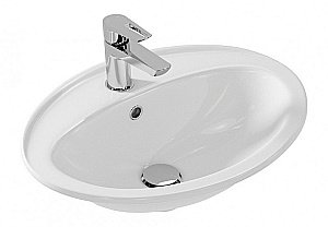 Раковина встраиваемая Cersanit CALLA 54 S-UM-Cl/1-w белая купить в интернет-магазине Sanbest