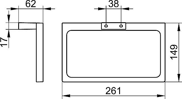 Полотенцедержатель KEUCO EDITION 11 11121050000 никель купить в интернет-магазине сантехники Sanbest