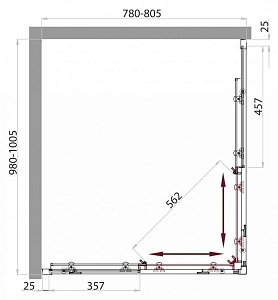 Душевой уголок BelBagno SELA-AH-2-100/80-C-Cr 100x80 стекло прозрачное/профиль хром купить в интернет-магазине Sanbest