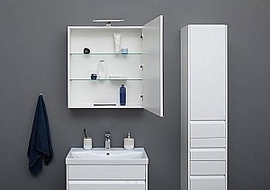 Зеркальный шкаф Aquanet Палермо 70 купить в интернет-магазине сантехники Sanbest