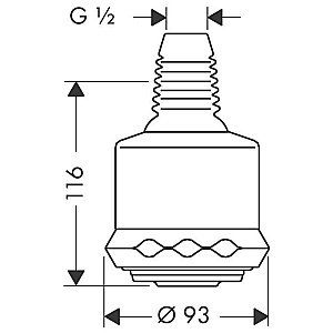 Верхний душ Hansgrohe Clubmaster 28496000 купить в интернет-магазине сантехники Sanbest