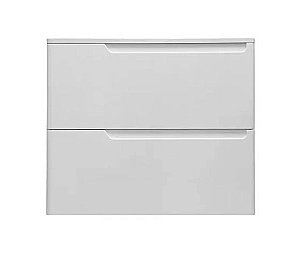 Тумба с раковиной Эстет Kare Luxe 70 подвесная 2 ящика белая для ванной в интернет-магазине Sanbest