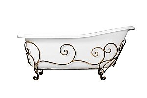 Ванна Эстет Царская 170x73 цвет по RAL c блестками купить в интернет-магазине Sanbest