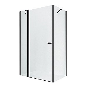 Душевой уголок NEW TRENDY NEW SOLEO BLACK K-0684 100x120 стекло прозрачное/профиль черный купить в интернет-магазине Sanbest