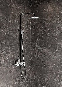 Душевая система Ravak Termo 300 TE 094.01/150 хром/полка белая купить в интернет-магазине сантехники Sanbest