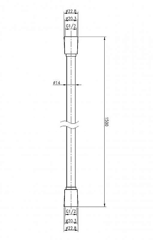 Душевой шланг Cezares CZR-FD-150/NOP черный матовый купить в интернет-магазине сантехники Sanbest