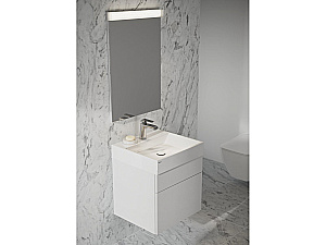 Тумба с раковиной Ravak SET NATURAL 50 70508075 белая глянцевая для ванной в интернет-магазине Sanbest