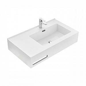 Раковина Акватон Квадро Про 80 1A734331QA01R белая купить в интернет-магазине Sanbest