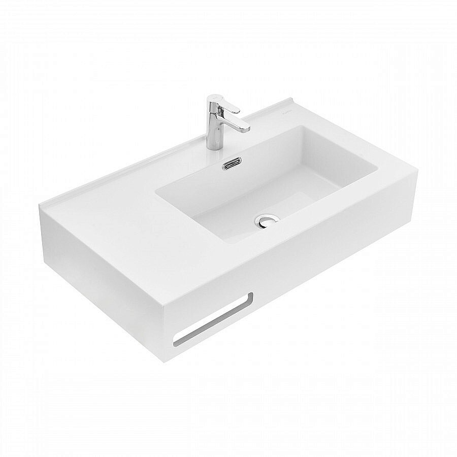 Раковина Акватон Квадро Про 80 1A734331QA01R белая купить в интернет-магазине Sanbest