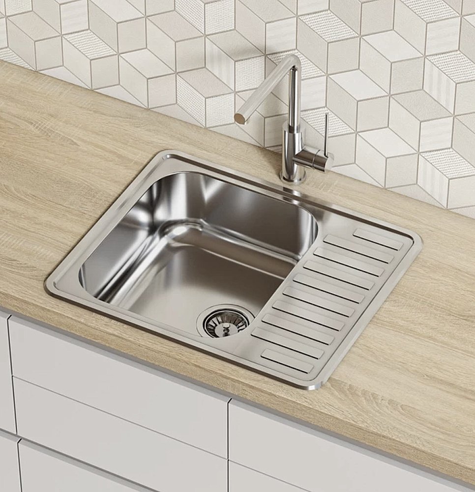Кухонная мойка Iddis Strit STR58PDi77 58 сталь купить в интернет-магазине сантехники Sanbest