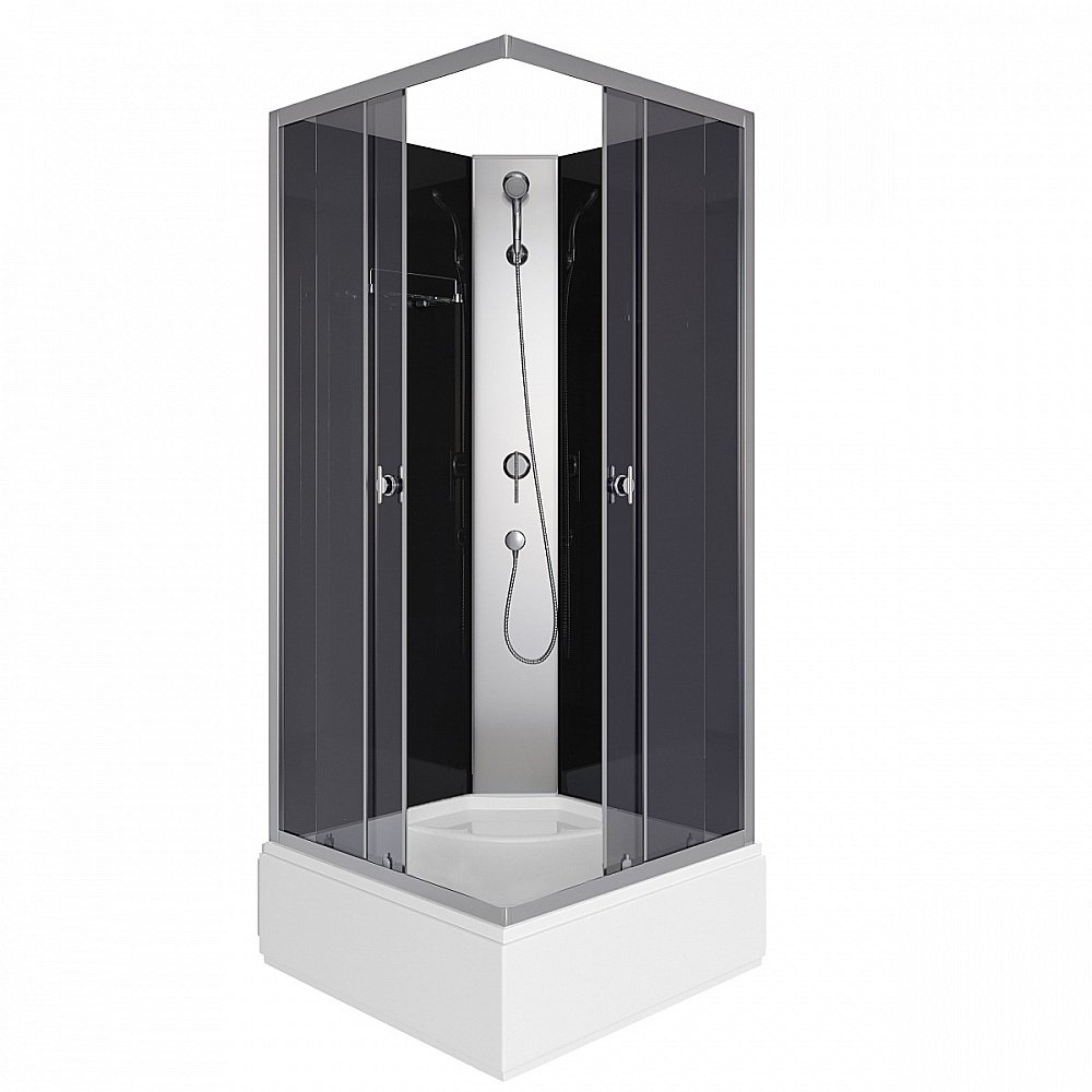 Душевая кабина Niagara Eco E90/26Q/TN/BK 90х90 купить в интернет-магазине Sanbest
