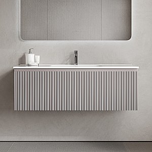 Тумба с раковиной Sancos Snob R 1.0 SNR1.0120SM/CN7006 Doha Soft для ванной в интернет-магазине Sanbest