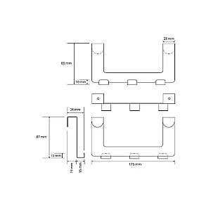 Крючок Bemeta White 101106224 белый купить в интернет-магазине сантехники Sanbest