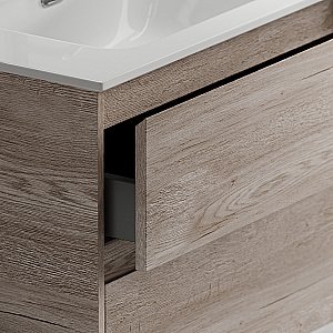 Тумба с раковиной Sancos Libra Floor 60 LB60FEG дуб галифакс натуральный для ванной в интернет-магазине Sanbest