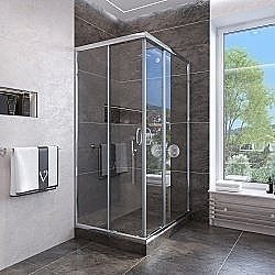 Душевой уголок Veconi Rovigo RV-113 90x90 прозрачный купить в интернет-магазине Sanbest